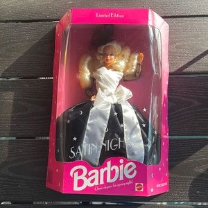 NRFB Vintage 1992 Satin Nights Barbie Doll Service Merchandise Limited Edition